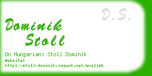 dominik stoll business card